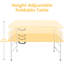 Table pliante portative jaune pâle de 4 pi avec poids maximum 135 kg pour l'intérieur et l'extérieur-1483304907
