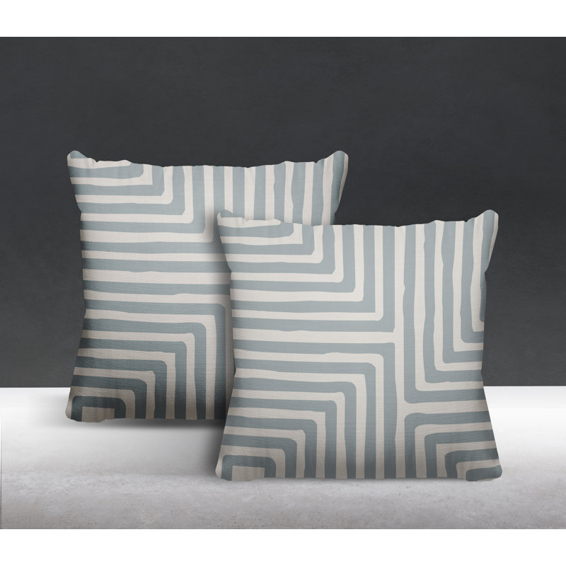  Coussin intérieur / extérieur carré, L 19 po x H 19 po, gris
