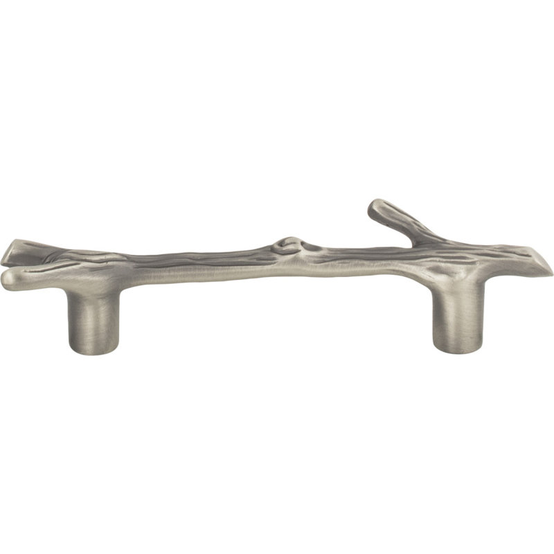 Pewter Designer Bar Handle with Mounting Hardware