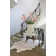 Tapis rose / blanc Kalahari