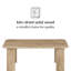Table basse rectangulaire en bois massif Hepza-1243072321