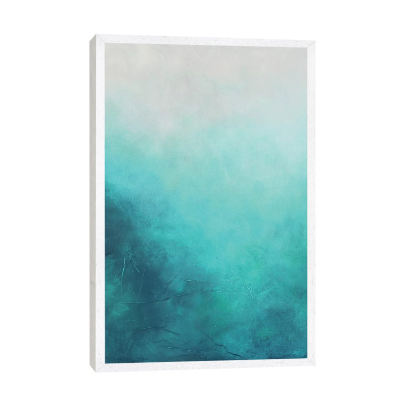 Blissfully by KR MOEHR - Painting on Canvas, 66.04cm H x 45.72cm W x 3.81cm D, White Framed