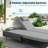 Outdoor Wicker 2-Person Double Chaise Lounge with Cushions, 6-Position Adjustable Backrests-122639382