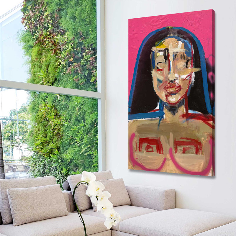 " Untamed (Vertical) " by Cassie Studios, Wrapped Canvas, 40" H x 24" W x 1.5" D