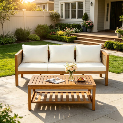 72.3 " W Straight Patio Sofa