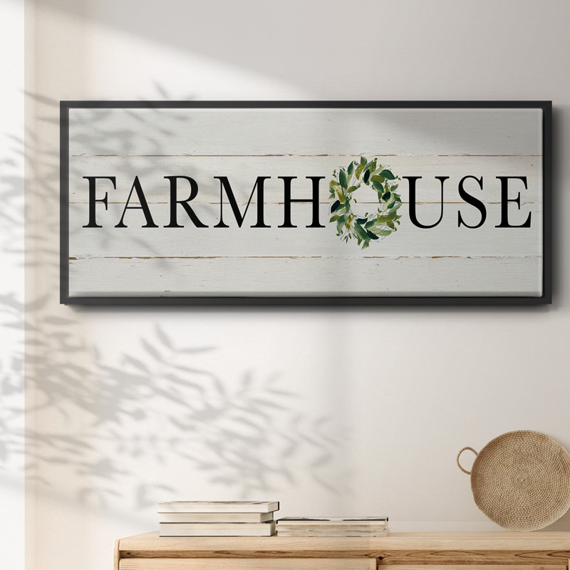 Farmhouse- Framed Canvas, 8" H x 20" W