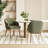 Modern Upholstered Dining Chair with Wooden Legs-432712442