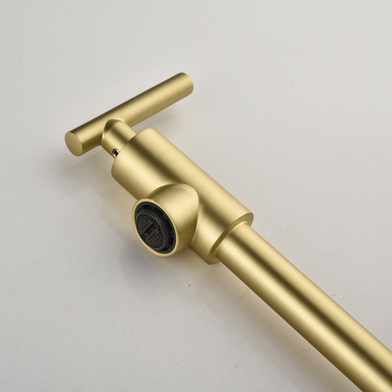 KISRAIS Kitchen Faucet, Brushed Gold