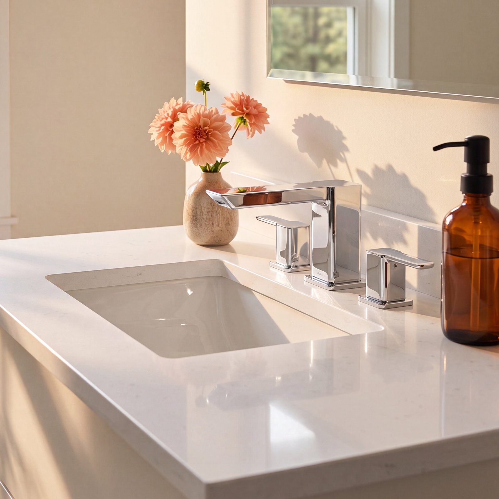 Deck-Mounted Roman Tub Faucet Trim, Chrome