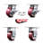 4 Piece Polyurethane on Aluminum Caster Set