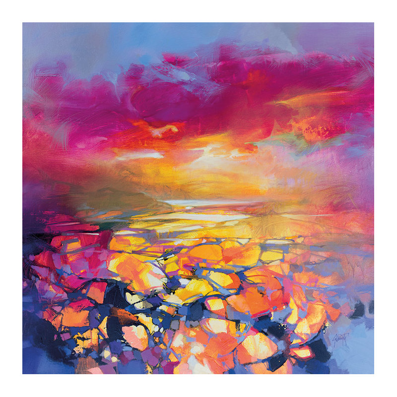 Red Hope - No Frame Print, Wrapped Canvas, No Mount, 60cm H x 60cm W