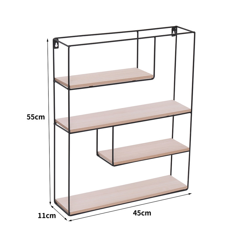 Ventress 4 Piece Tiered Shelf, 45cm H x 11cm W x 1.85cm D