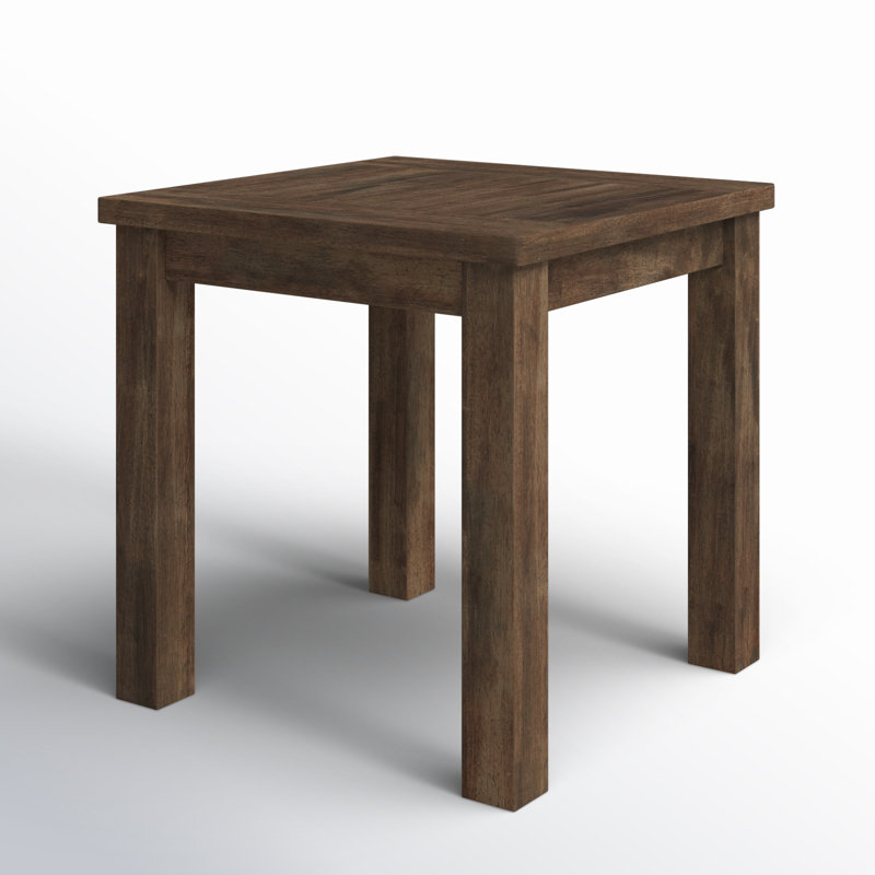 Coastal Teak Outdoor Square Teak Side Table