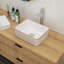 Lavabo de salle de bain rectangulaire en céramique 16X12