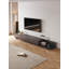 Extendable TV Cabinet with 3 Drawers | Adjustable Width 200-330cm | tv unit in Walnut, Grey & Dark Walnut for 75-100" TVs for Living Room & Bedroom  Modern Minimalist Style-723284314