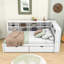 Wood Daybed with 2 Drawers,USB Charging and Shelves-1481406880-1481406883