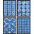 " Navy Blue Geometric Pattern " 4 Piece Art Print-97782530-97782533