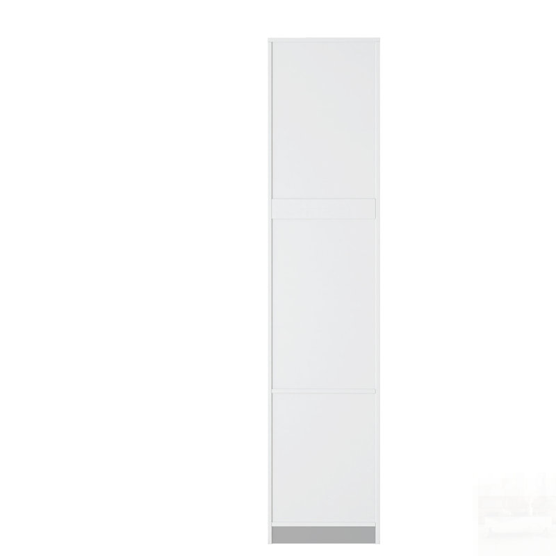 Élégant garde-manger autoportant avec une porte, deux tiroirs et des tablettes réglables pour un rangement polyvalent et une esthétique moderne