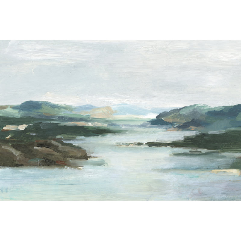 Misty Cove I by Ethan Harper - Wrapped Canvas Painting, 81cm H x 122cm W 