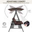 3 Person Porch Swing with Canopy