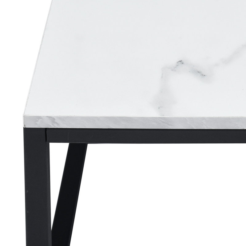 Jazmariah Frame Coffee Table, White