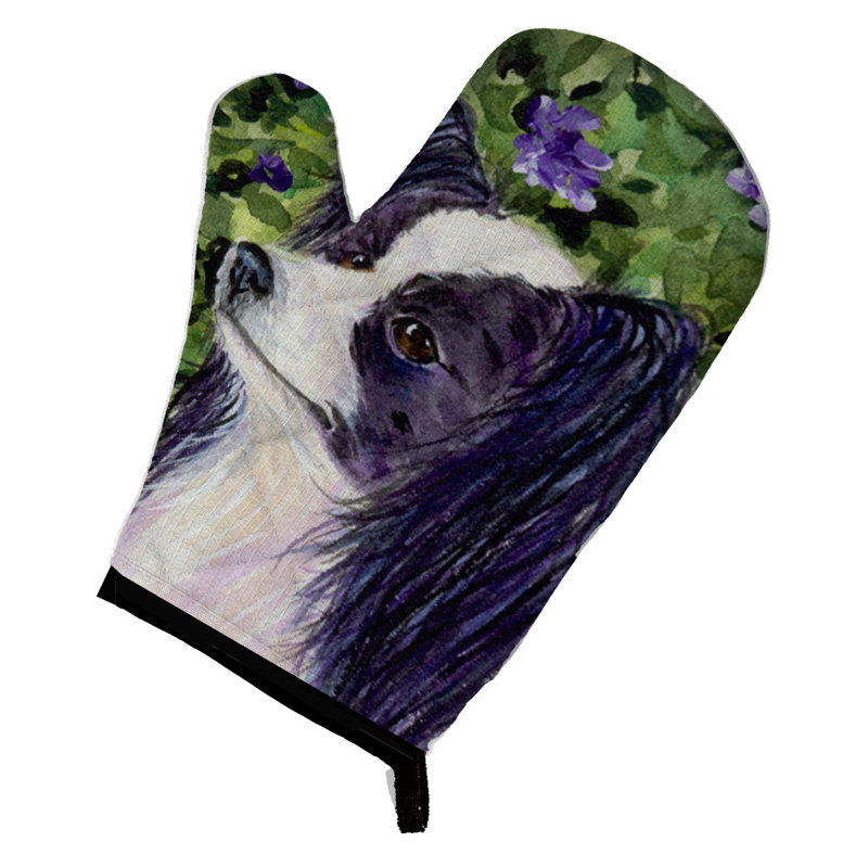 Caroline's Treasures Papillon Polyester Oven Mitt