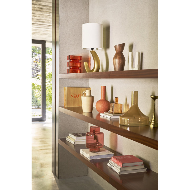 Vase de table en verre Ludo, Rouge