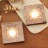 0.9'' H Wood Tabletop Tealight Holder