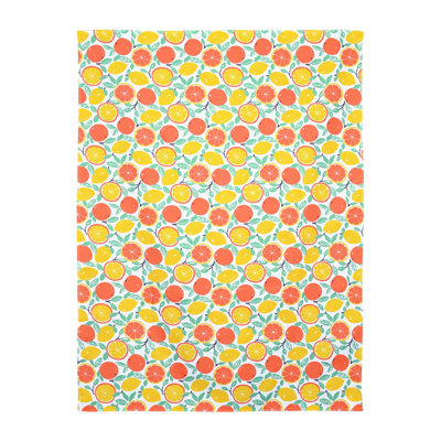  43"x57" Rectangle Tablecloth Table Cover Orange Grapefruit Yard Party Picnic Washable Polyester Decorative Fabric for Garden Summer Event Planning