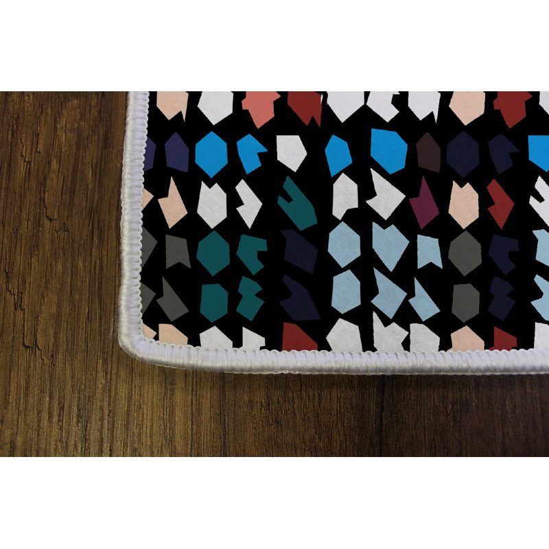 Elegant Hall Carpet, 3D Digital Print Design, 3.9 x 4.9 ft | 100% Polyester, Antibacterial, Non-Slip PVC Dot Underside, Pile Height: 0.04 in, Machine Washable, Perfect for Living Room & Entryway Decor