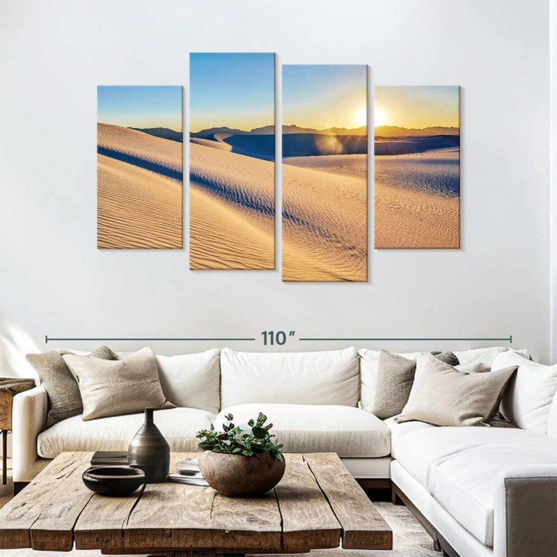 Alvord White Sands Sundown, 54" H x 84" W