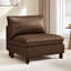Canapé modulaire en cuir fleur 6 pièces Solena-1430296273