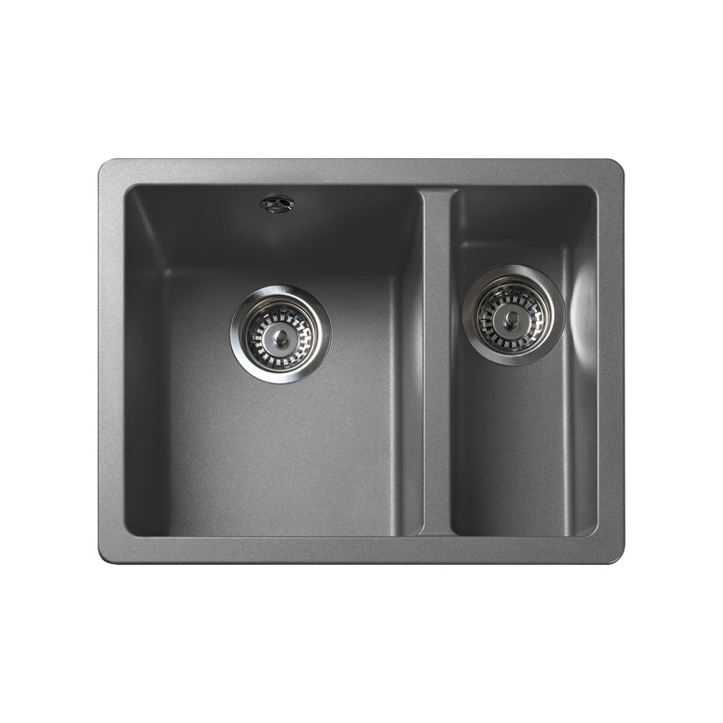Paragon 1.5 Bowl Undermount Kitchen Sink, Dove Grey