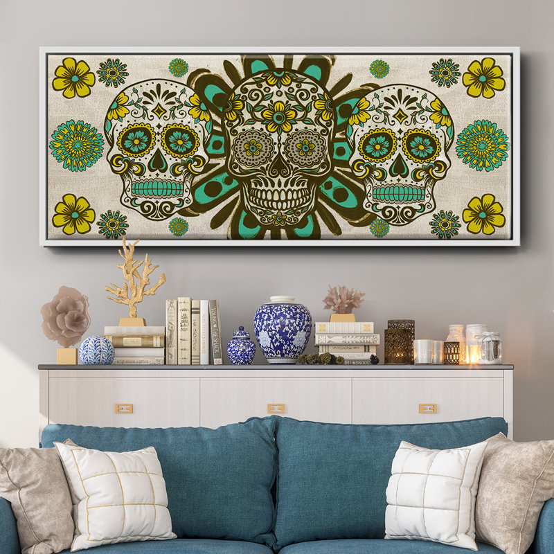 Collection Dia de los Muertos, toile D encadrée, H 20 po x l 50 po