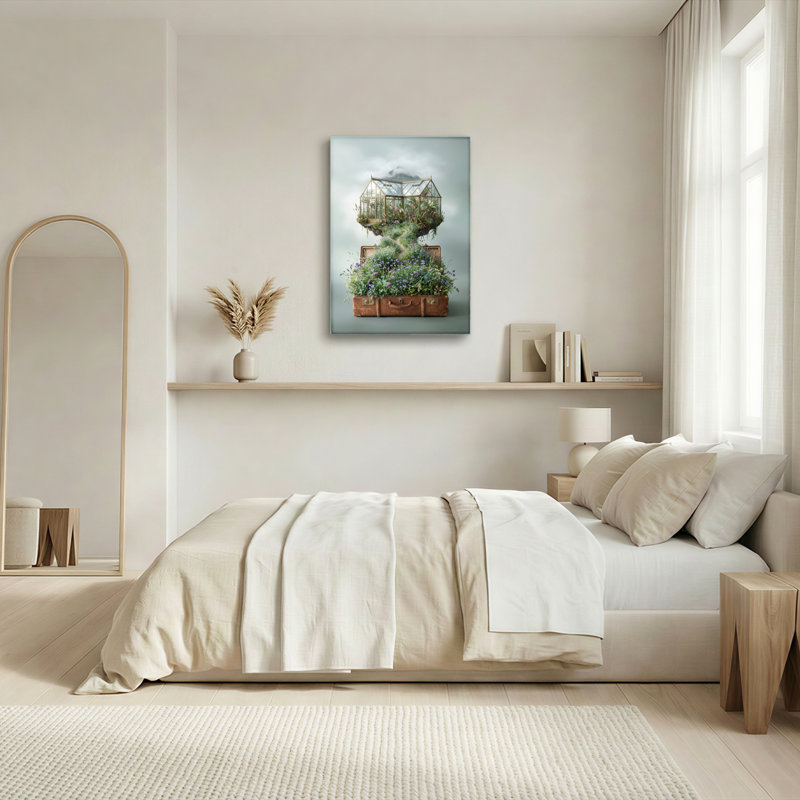 Ensemble de 1 tableau sur toile représentant un jardin flottant, 24"H x 16"W, Wrapped Canvas