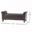 Banc de rangement à bras évasé
