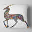 Designart 'Colourful Antelope' Animal Throw Pillow-29828333-29854950