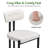 Extendable Dining Table Set With 4 Upholstered Chairs-1883541941