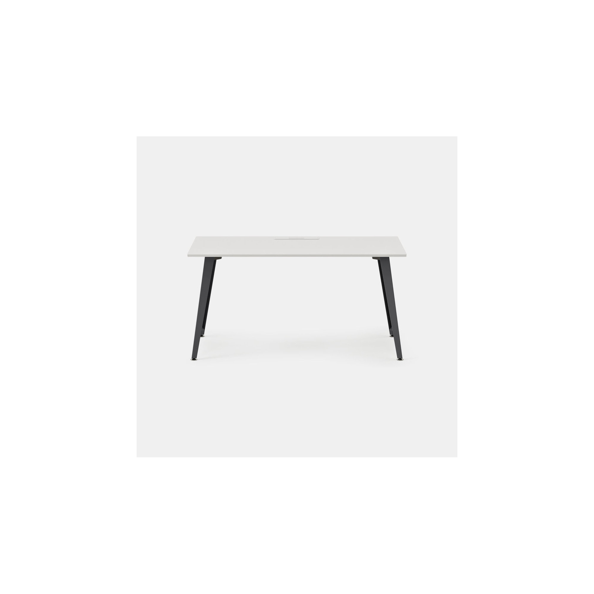 Office Desk, 30" H x 60" W x 30" D, Charcoal, White