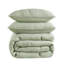 Ensemble de courtepointe brodée en coton de qualité supérieure avec taies décoratives standard
