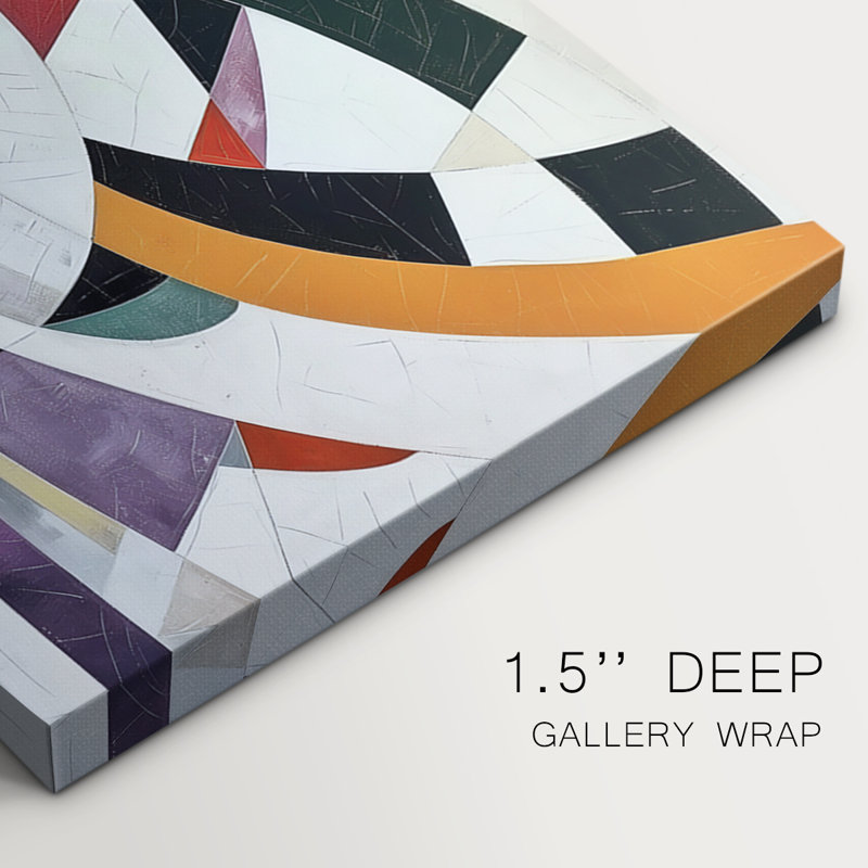 Abstract  Series  XX  -Premium Gallery Wrapped Canvas Set -Ready to Hang, 12" H x 8" W x 1.1" D