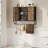 Bathroom Wall Cabinet with 5 Hooks and Towel Bar