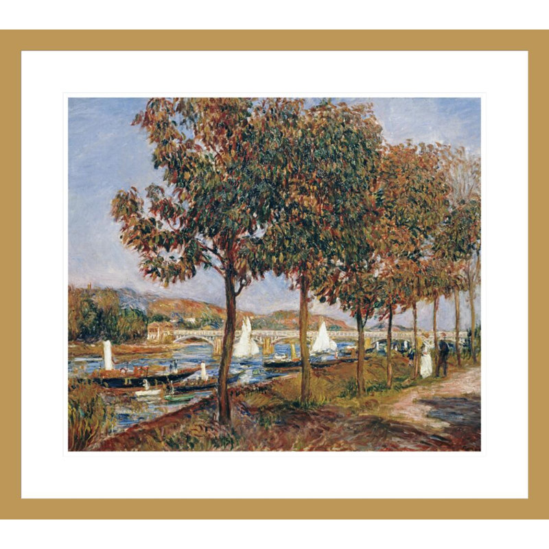 Le pont à Argenteuil, Pierre-Auguste Renoir, impression giclée sur cadre, H 23,5 po x l 26,33 po