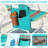 Wide 25" Low Backpack Beach Chair With 5 Position Lay Flat & Metal Handle, PVC-coated polyester Folding Beach Chair For Adults With Cooler Pouch, Storage Bag, Towel Bar, Foot Mat, For Camping, 350lbs(set Of 2, Orange-yellow And Turquoise Stripes)-1646797434-1647641745-1647641744