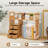 Jahrome Bamboo Desktop Bookshelf Desk Organizer