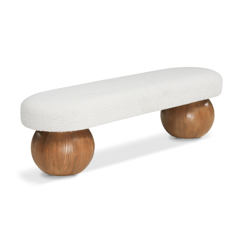 Bowie Storage Bench, Cream, Brown
