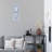 Frosted Glass and Mirror Wall Clock