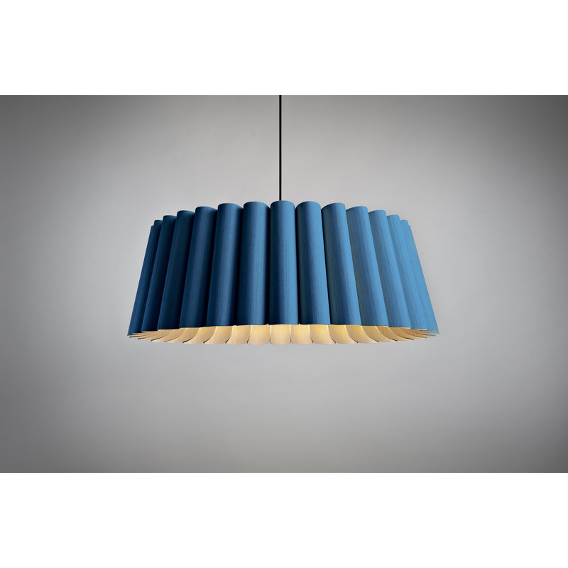 Luminaire suspendu unique à 1 lumière Renata, Bleu