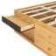 Structure très grand lit avec tiroirs de rangement, lit plateforme sans tête de lit, design adapté aux animaux de compagnie, aucun sommier tapissier requis, style minimaliste moderne-131183085