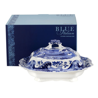 Blue Italian Porcelain Platter